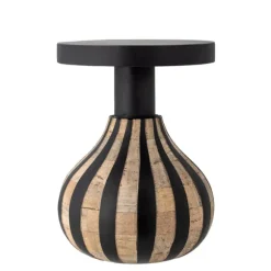 Aloise Mango Side Table - Black