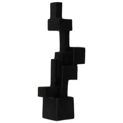 Aosta Metal Decorative Object - Black