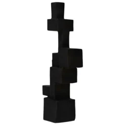 Aosta Metal Decorative Object - Black