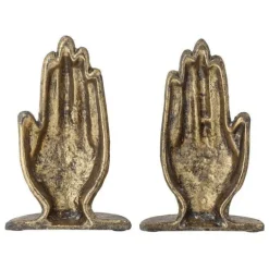 Brass Metal Bookend - Set of 2