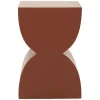 Corvo Wood Rustic Side Table - Brown