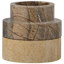 Dalin Sandstone Candlestick/Votive - Brown