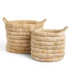 dBodhi Caterpillar Sago Round Basket - Set of 2