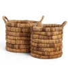 dBodhi Caterpillar Sago Round Basket Two Tone - Set of 2