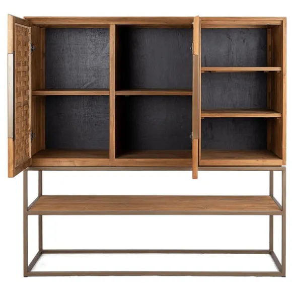 dBodhi Karma Cabinet - 2 Doors/3 Shelves/1 Open Rack