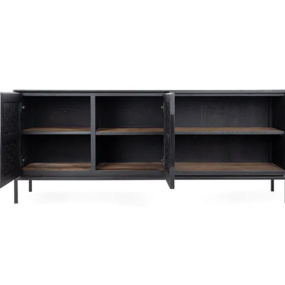 dBodhi Karma Charcoal Low Dresser - 2 Doors/2 Shelves