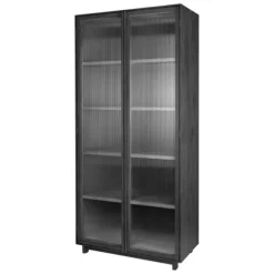 dBodhi Motion Display Cabinet - 2 Textured Glass Doors