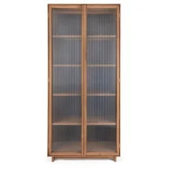 dBodhi Motion Display Cabinet - 2 Textured Glass Doors