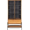 dBodhi Outline Cabinet - 2 Glass Doors/1 Drawer/1 Open Rack