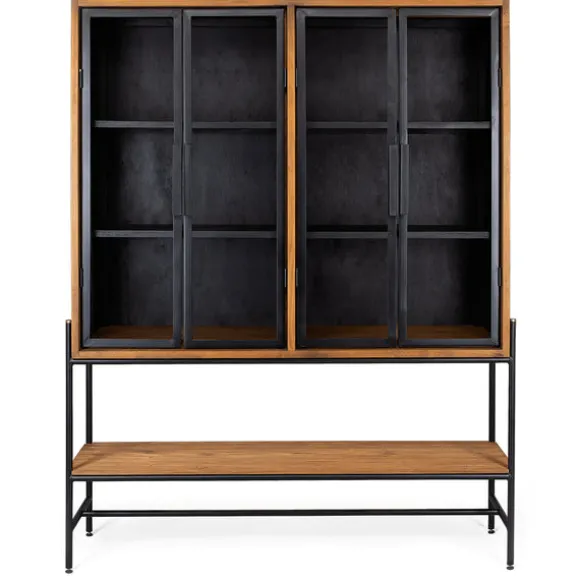dBodhi Outline Cabinet - 4 Glass Doors/1 Open Rack