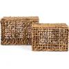 dBodhi Rinjani Rectangular Basket Two Tone - Set of 2