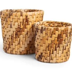 dBodhi Semeru Round Basket Two Tone - Set of 2