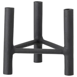 Deeb Aluminium Candle Holder - Black
