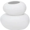 Earthernware Vase - Pebble White