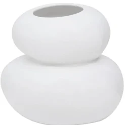 Earthernware Vase - Pebble White