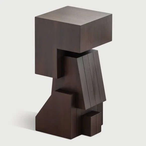 Ethnicraft Mahogany Brutal Monument #4 Sculpture