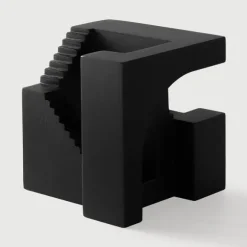 Ethnicraft Mahogany Cube Sculpture