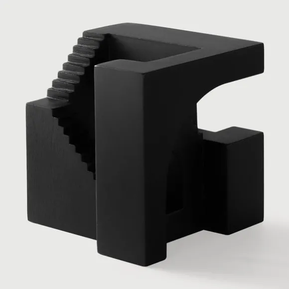 Ethnicraft Mahogany Cube Sculpture
