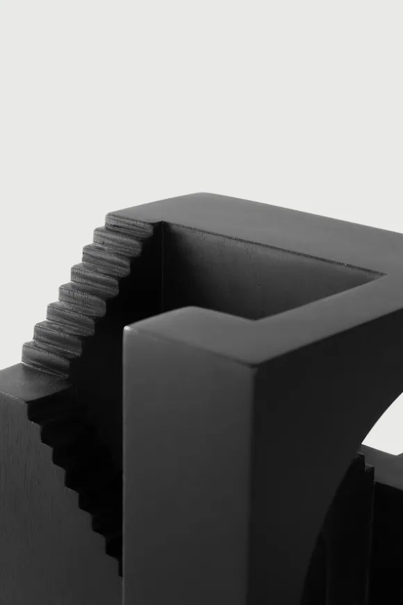 Ethnicraft Mahogany Cube Sculpture