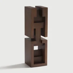 Ethnicraft Mahogany False Idol #3 Sculpture