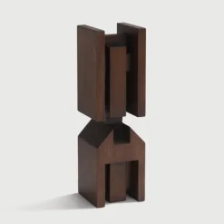 Ethnicraft Mahogany False Idol #6 Sculpture