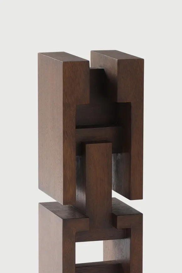 Ethnicraft Mahogany False Idol #3 Sculpture