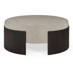 Ethnicraft Mahogany Roller Max Ottoman