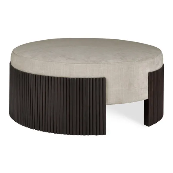 Ethnicraft Mahogany Roller Max Ottoman