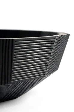 Ethnicraft Mahogany Striped Bowl