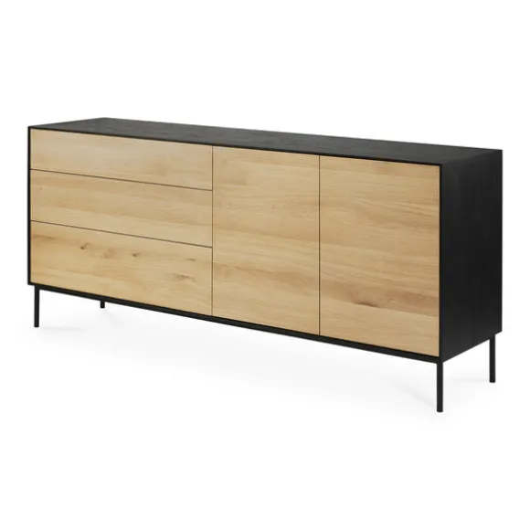 Ethnicraft Oak Blackbird Sideboard - 2 Doors/3 Drawers