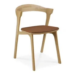 Ethnicraft Oak Bok Dining Chair - Leather