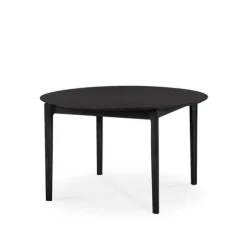 Ethnicraft Oak Bok Round Extendable Dining Table
