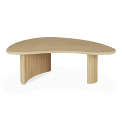 Ethnicraft Oak Boomerang Coffee Table