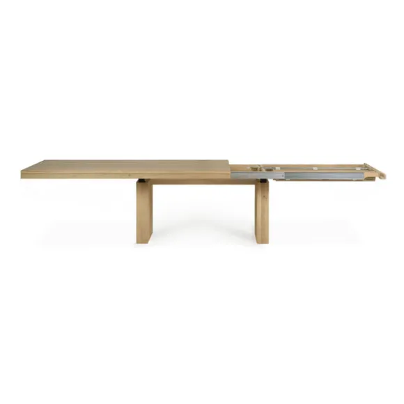 Ethnicraft Oak Double Extendable Dining Table