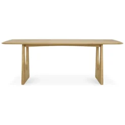 Ethnicraft Oak Geometric Dining Table