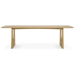 Ethnicraft Oak Geometric Dining Table