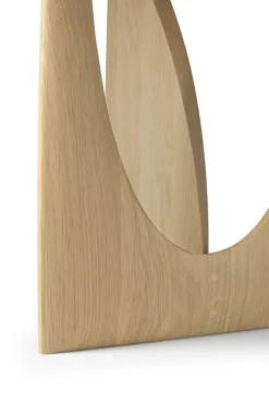 Ethnicraft Oak Geometric Side Table