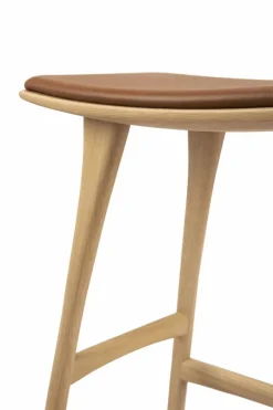 Ethnicraft Oak Osso Counter Stool - Leather
