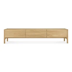 Ethnicraft Oak PI TV Cupboard - 1 Flip-down Door/2 Drawers