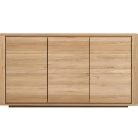 Ethnicraft Oak Shadow 3 Doors Sideboard