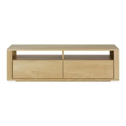 Ethnicraft Oak Shadow 2 Drawers Entertainment Unit