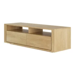 Ethnicraft Oak Shadow 2 Drawers Entertainment Unit
