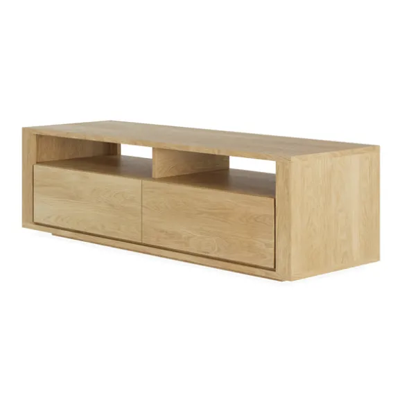 Ethnicraft Oak Shadow 2 Drawers Entertainment Unit