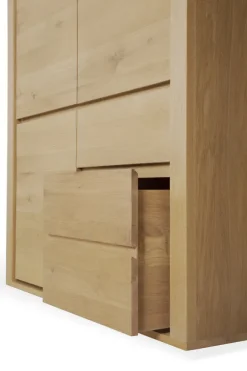 Ethnicraft Oak Shadow Dresser - 3 Doors/3 Drawers