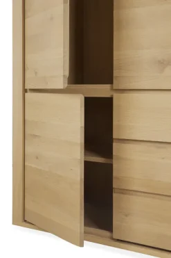 Ethnicraft Oak Shadow Dresser - 3 Doors/3 Drawers