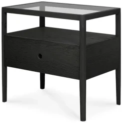 Ethnicraft Oak Spindle Bedside Table