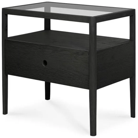 Ethnicraft Oak Spindle Bedside Table