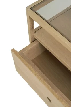 Ethnicraft Oak Spindle Bedside Table