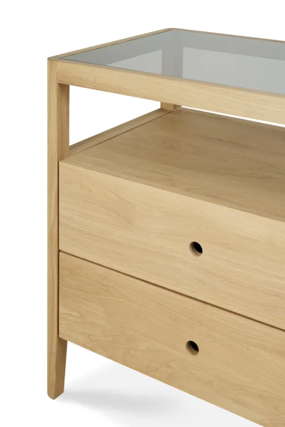 Ethnicraft Oak Spindle Dresser - 4 Drawers