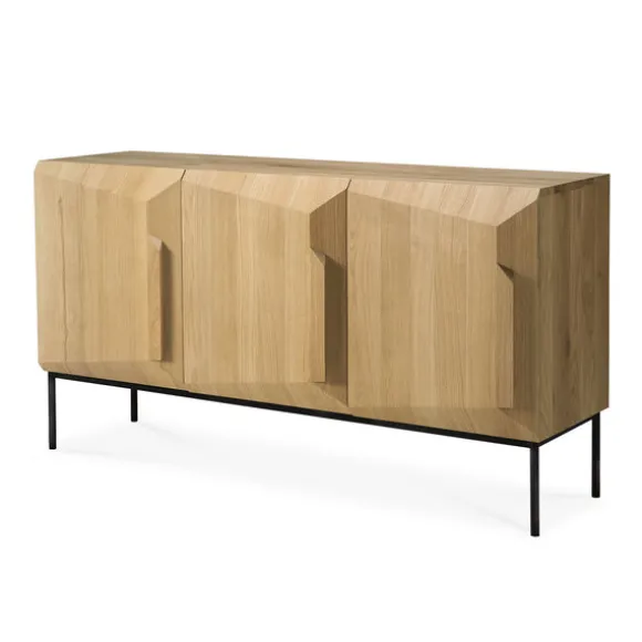 Ethnicraft Oak Stairs Sideboard - 3 Doors
